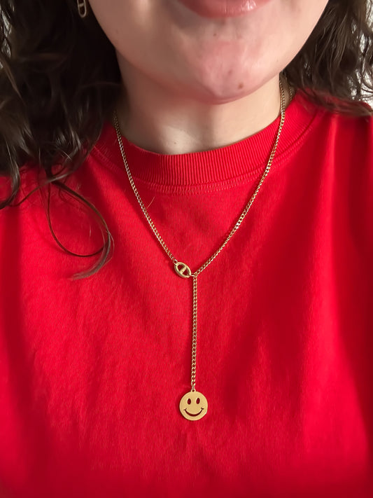 Happy Face Ketting - Frenky's Fashion