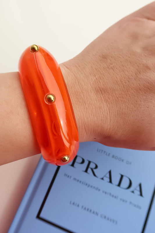 Golden Orange Bangle