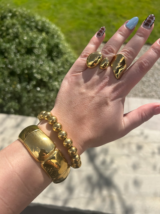 Abstract Gold Ring - Frenky's Fashion