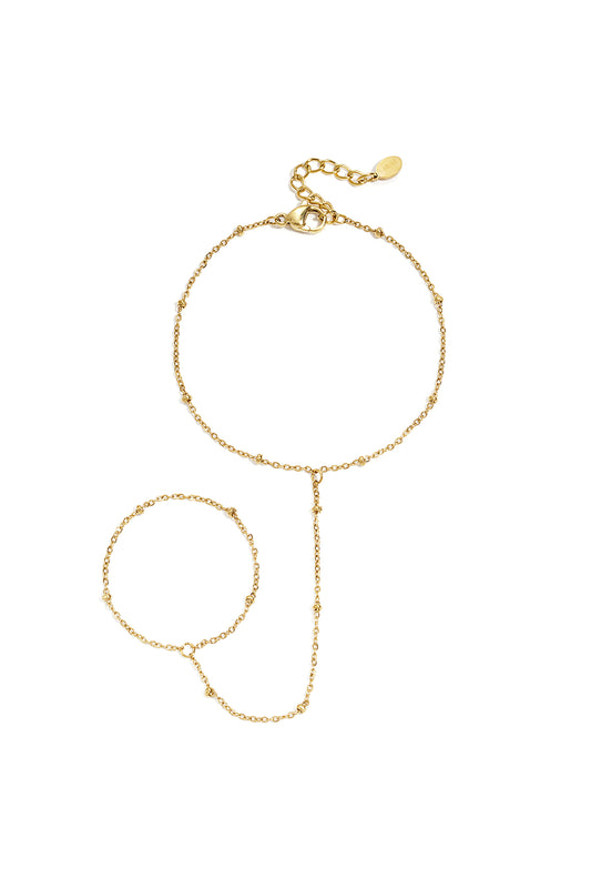 Hand Chain met bolletjes - Frenky's Fashion