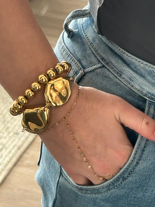 Golden Organic Armband - Frenky's Fashion