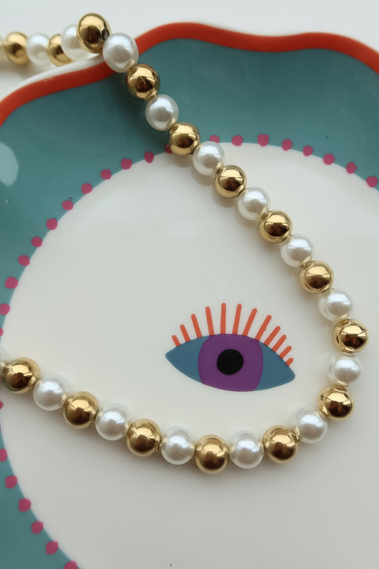 Golden Pearl Mix Ketting