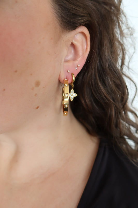 Diamant Stud Hoops