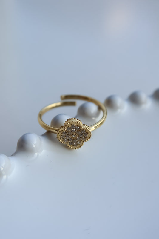 Diament Clover Ring - Frenky's Fashion