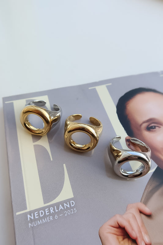 Circle Cut Ring - Frenky's Fashion