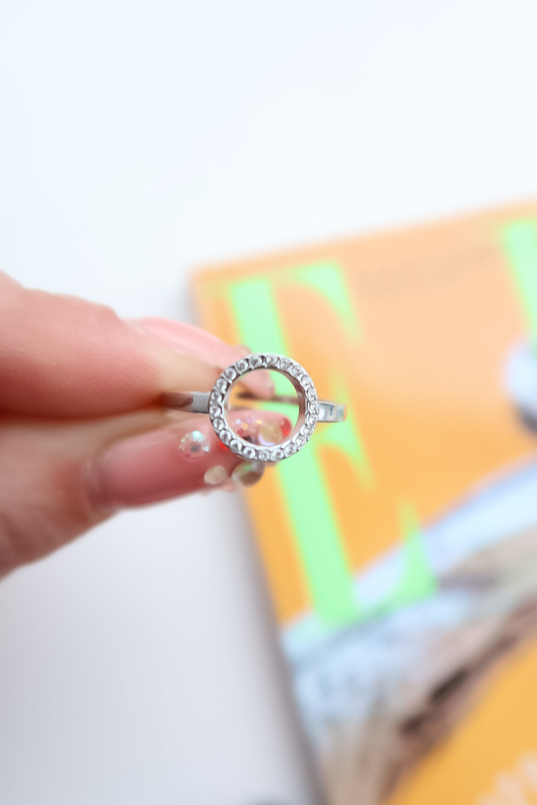 Diament Circle Ring - Frenky's Fashion