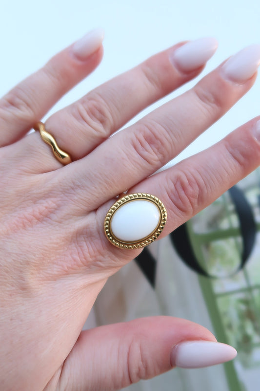 Alba Stone Ring - Frenky's Fashion