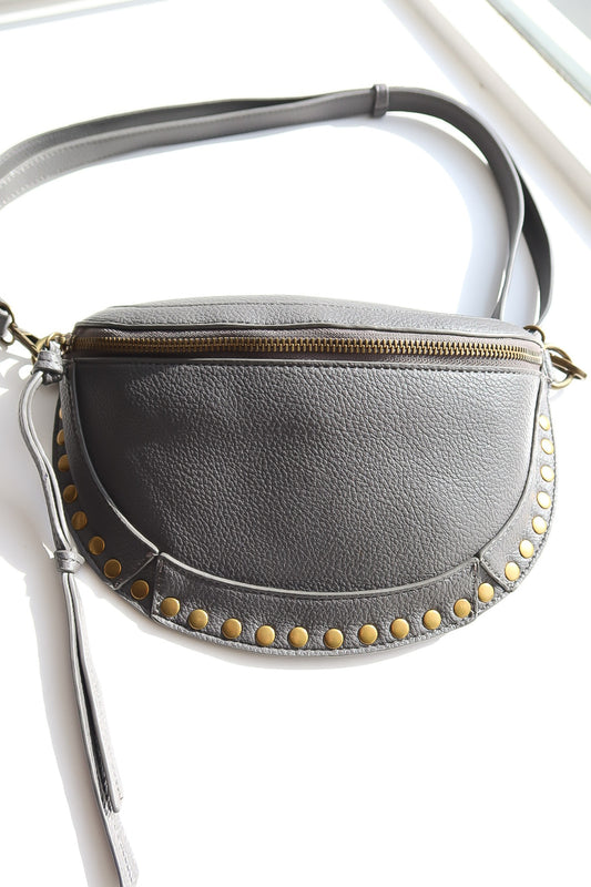 Studded Crossbody Heuptas Grijs - Frenky's Fashion