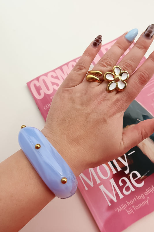 Golden Blue Bangle