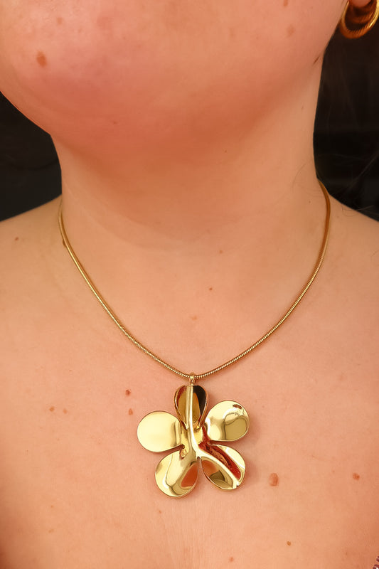 Abstracte Bloem Ketting