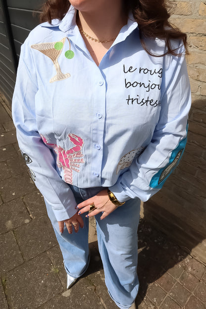 Bonjour Patch Blouse