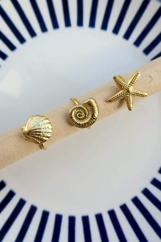 Sea Shel ringen set