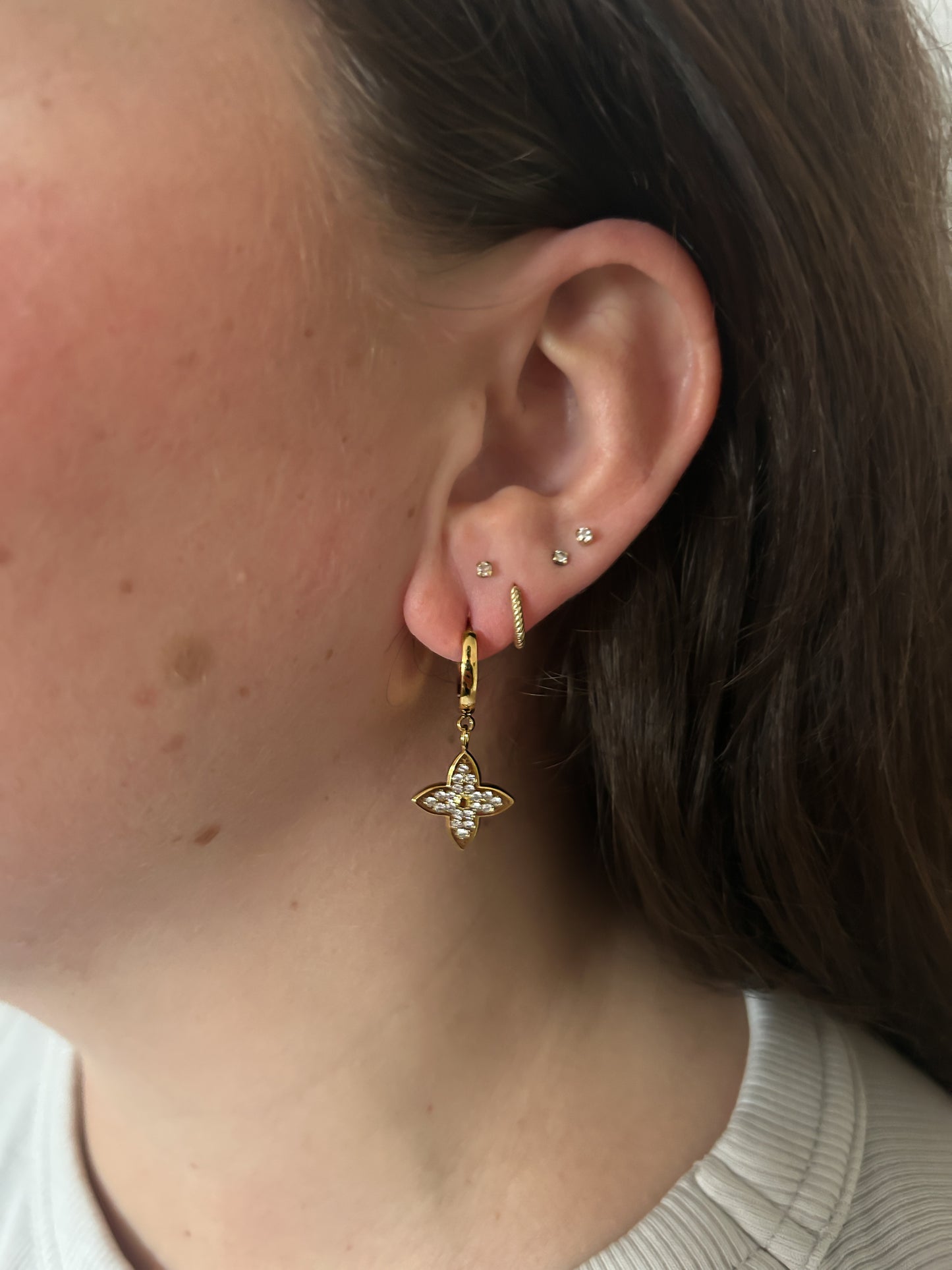 Clover oorbellen - Frenky's Fashion