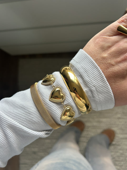 Sweetheart Gold Armband