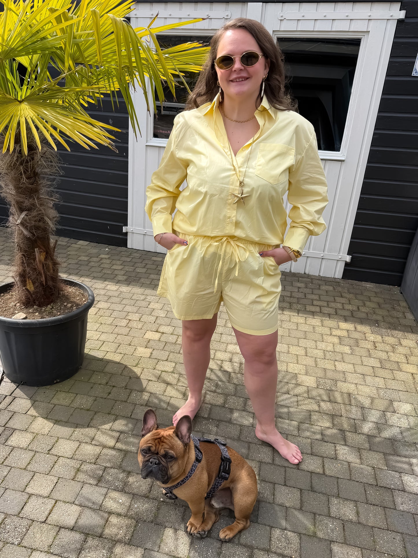 Summer Breeze Co-Ord Set- Geel