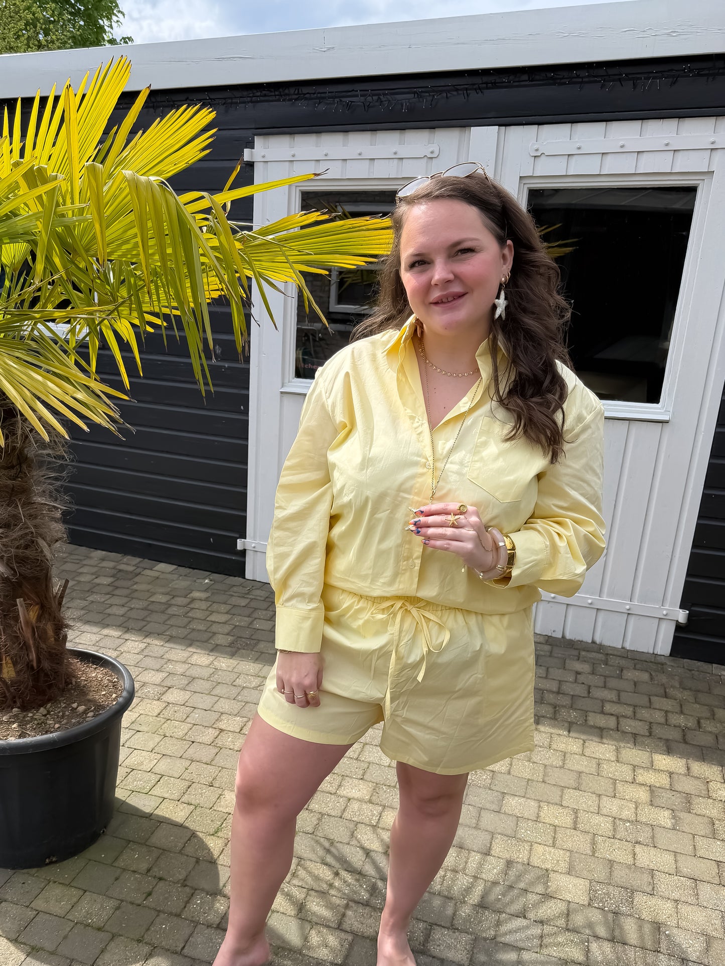 Summer Breeze Co-Ord Set- Geel