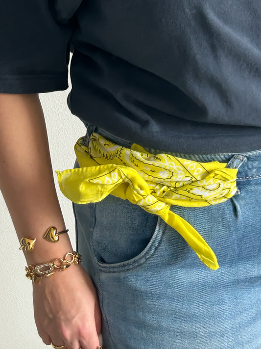 Bandana Geel - Frenky's Fashion